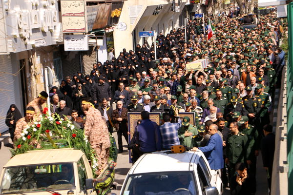 استقبال از پیکر مطهر ۲ شهید گمنام دفاع مقدس در شب‌های قدر