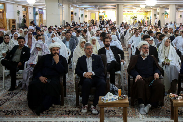 جشن ازدواج ۳۲۵ زوج جوان در حرم حضرت معصومه (س)