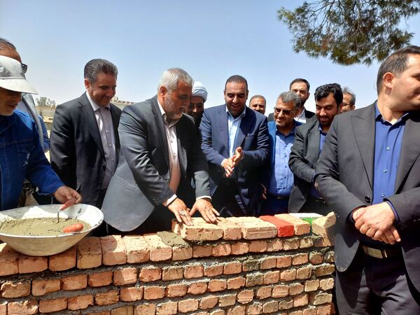 آیین خشت گذاری مدرسه ثامن الحج شهرستان اسلامشهر 