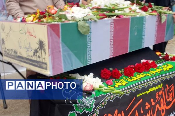 تشییع شهید گمنام در مدارس ناحیه 4 شیراز