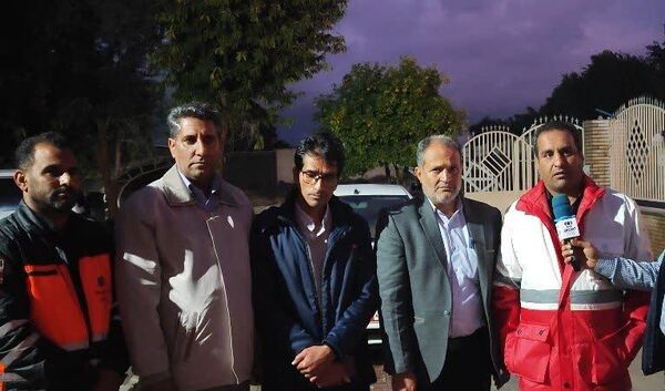 وقوع سیل به علت بارش شدید باران در فاریاب کرمان