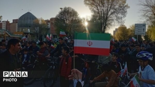 رزمایش دوچرخه سواری در شهرکرد
