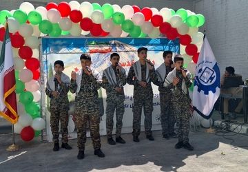 آیین تجدید میثاق دانش‌آموزان هنرستان امام حسن مجتبی (ع)