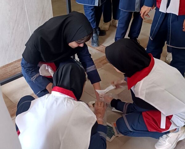 مانور زلزله در مدرسه مرحوم عباسی ملکان
