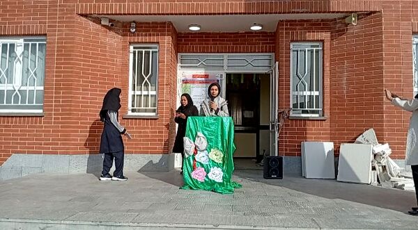 مراسم زنگ مهر در دبیرستان مشکات