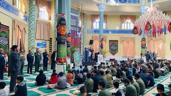 نوگلان حسینی باخرز در سوگ شهادت حضرت فاطمه(س) به عزاداری پرداختند