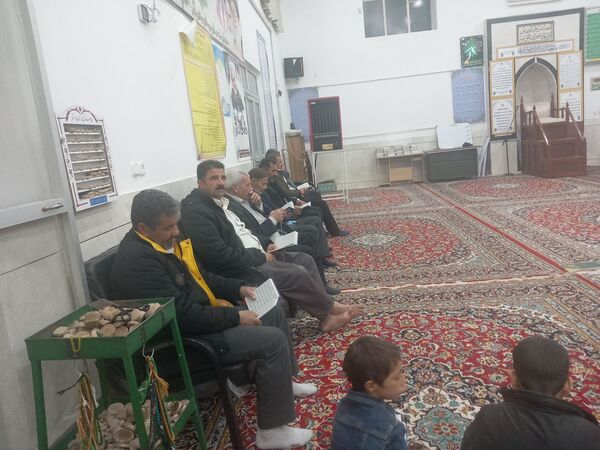 مراسم پرفیض نماز جماعت و دعای کمیل در روستای مهدی آباد خلیل آباد 