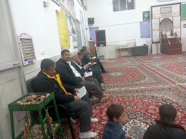 مراسم پرفیض نماز جماعت و دعای کمیل در روستای مهدی آباد خلیل آباد 