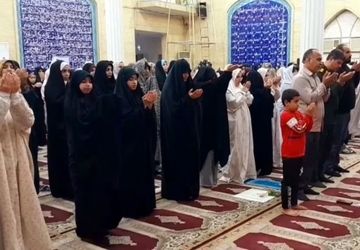 روز دوم؛ دانش‌آموزان بندر امام خمینی (ره) همچنان در اعتکاف هستند