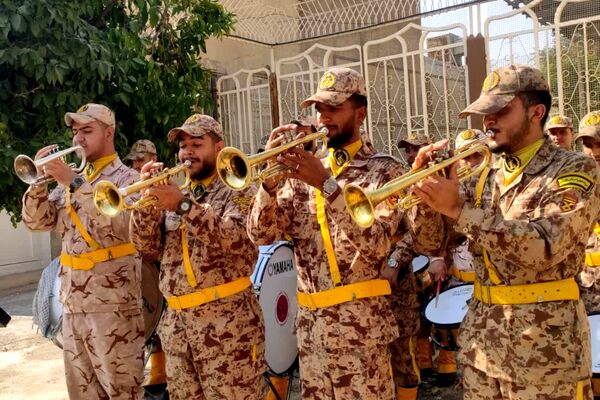 مراسم تشییع پیکر شهید جانباز حاج احمد شیخ حسینی در حرم سید علاءالدین حسین(ع)