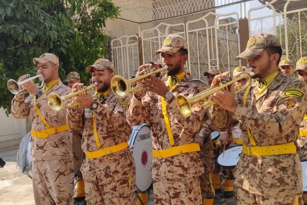 مراسم تشییع پیکر شهید جانباز حاج احمد شیخ حسینی در حرم سید علاءالدین حسین(ع)