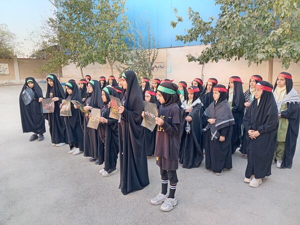 عزاداری دختران ورزشکاران شهر جعفریه به‌مناسبت شهادت حضرت فاطمه زهرا(س) 