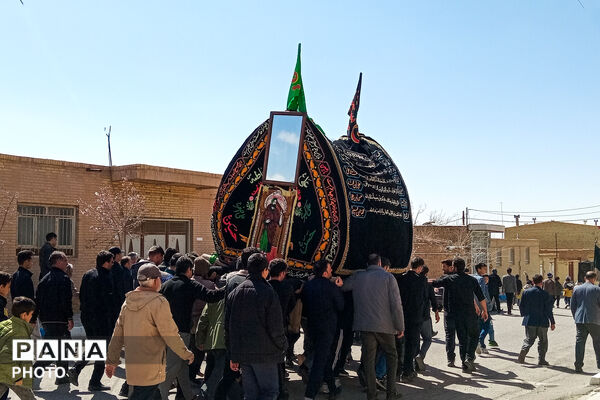 نخل‌برداری بنادکوک‌دیزه در سوگ امام علی (ع)