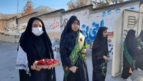 آیین استقبال از شهید گمنام در ناغان 