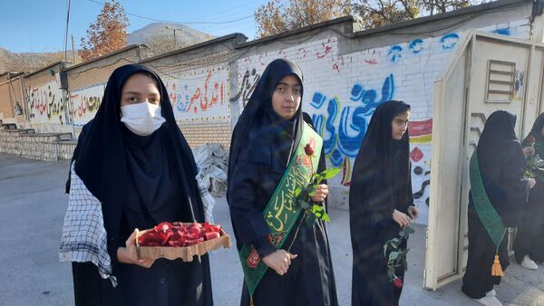 آیین استقبال از شهید گمنام در ناغان 
