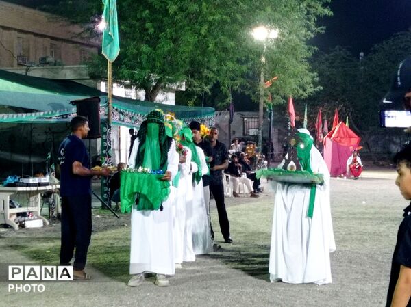 آیین سنتی تعزیه‌خوانی «عروسی شاهزاده قاسم» در محله زرکی میناب