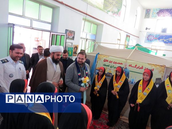 بازدید قائم مقام سازمان دانش‌آموزی از دانش‌آموزان پیشتاز معتکف بام و صفی‌آباد