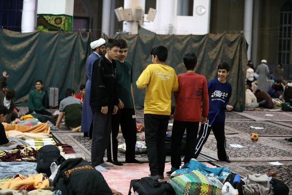 مراسم اعتکاف دانش آموزی در مسجد اعظم و مصلای قدس قم