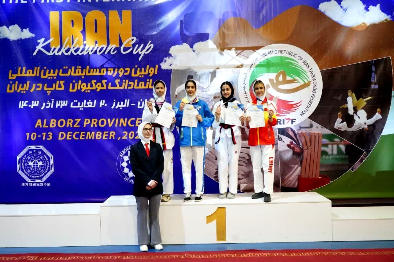 دختر تکواندوکار شهرضایی در رقابت‌های بین‌المللی طلایی شد