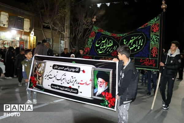 سوگواره دانش‌آموزی شهادت رهبر معظم انقلاب و شهدای میناب در ابرکوه
