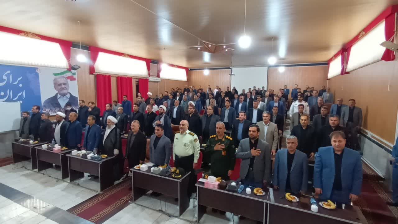 مراسم تکریم و معارفه رؤسای سابق و جدید دادگستری شهرستان اهر