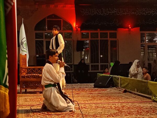 اولین شب تعزیه خوانی در امامزاده سید حمزه کاشمر