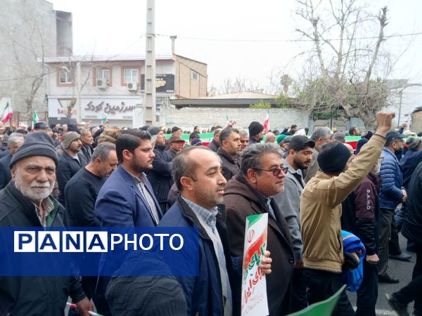 خروش حماسی مردم کردکوی در آیینه‌ شکوه ۲۲ بهمن