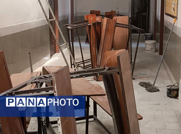 آماده سازی دبیرستان میثاق برای اول مهر