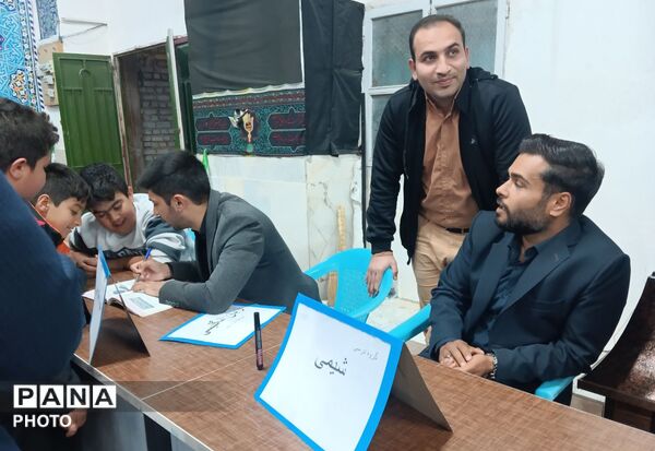 برپایی موکب آموزش در تکیه علی اصغری شهرستان خلیل آباد 