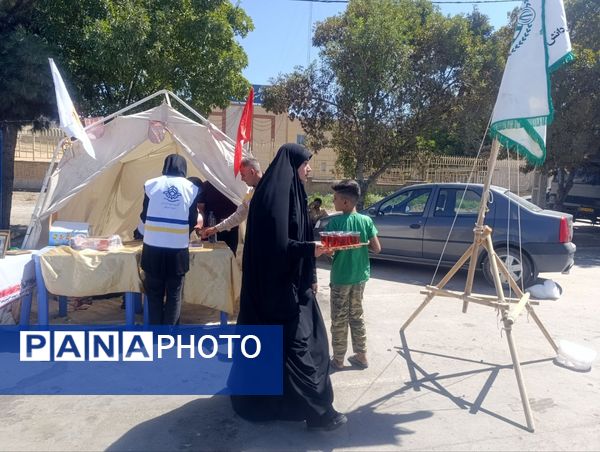 برپایی موکب سازمان دانش‌آموزی در شهرستان سملقان