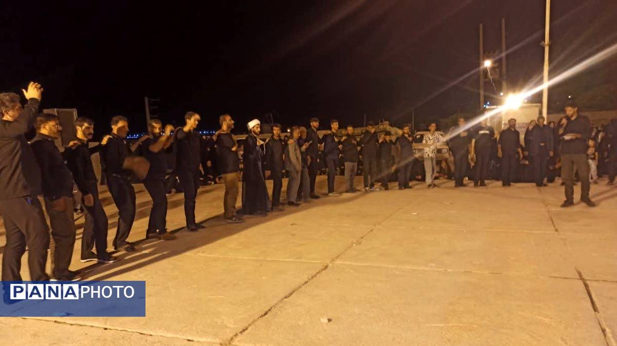 مراسم عزاداری و سینه‌زنی شب دوم محرم در شهرستان مارگون