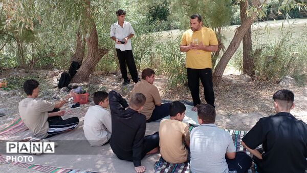 اردوی یک‌روزه طرح اوقات فراغت تابستانه دانش‌آموزان روستای تمنک به همت بسیج دانش‌آموزی