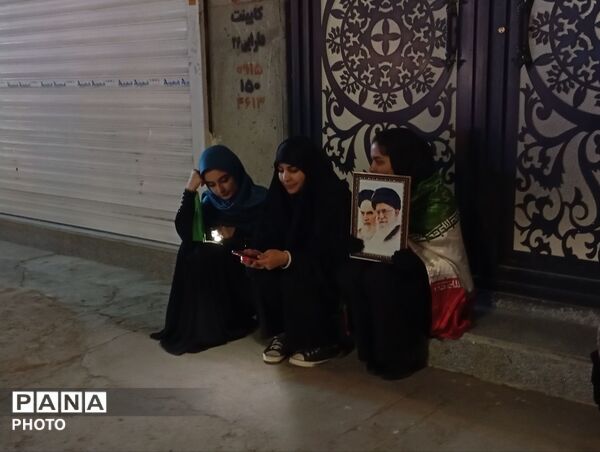حرکت دسته عزاداری در شهرستان نیشابور