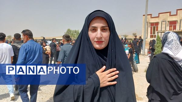 مراسم عاشورای حسینی در گلزار شهدای شهرستان لنده