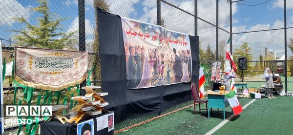 عزاداری باشکوه در دلفان سوگ دختران میناب در مدرسه شاهد پسرانه