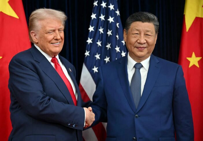 تاکید برهمکاری بلند مدت و صلح منطقه‌ای در دیدار ترامپ با رئیس‌جمهور چین