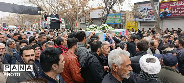 تشییع دو شهید شهرستان بجنورد در استان خراسان شمالی 
