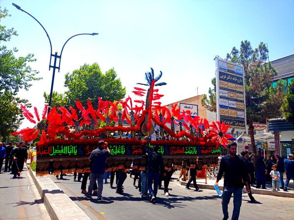 عزاداری هیأت های کاشمر در روز هفتم ماه محرم