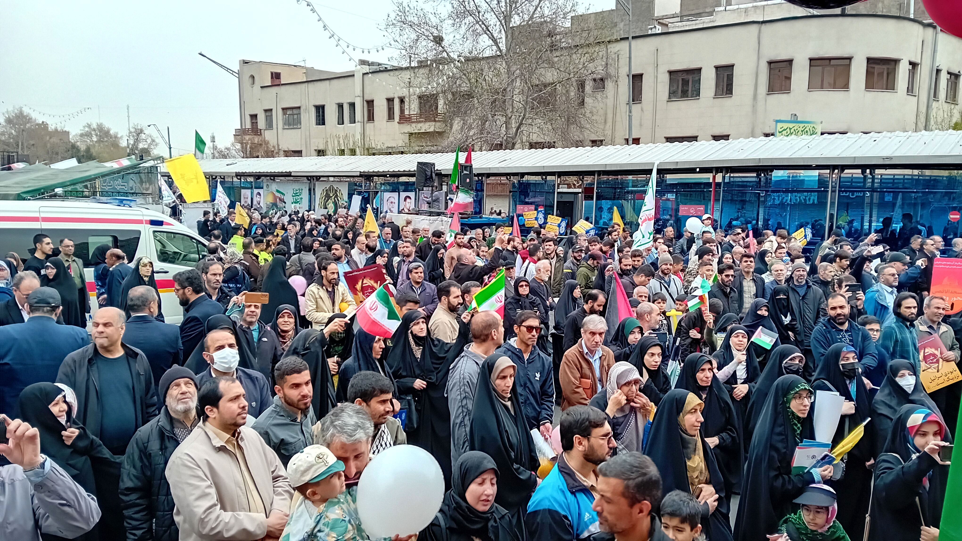 راهپیمایی پرشور؛ پشتوانه ملل اسلامی در حمایت و آزادی قدس شریف است