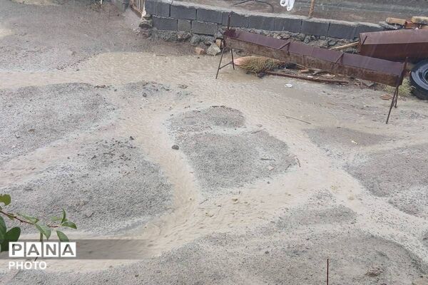 باران شدید در روستای مرزی قَتلیش