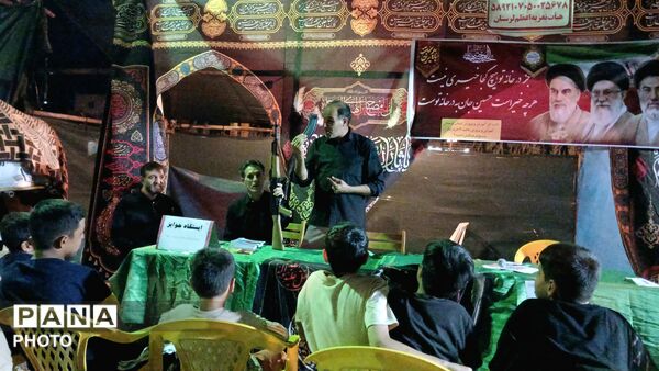 برگزاری برنامه‌های فرهنگی و هنری فرهنگیان ناحیه 2 خرم‌ آباد در موکب تعزیه اعظم لرستان