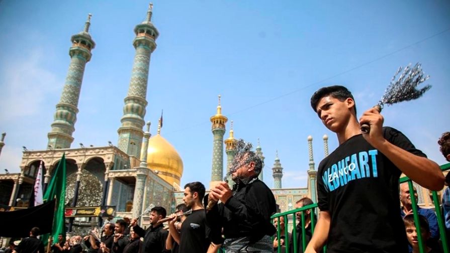 بلوار پیامبر اعظم قم میعادگاه پیاده روی عاشقان اباعبدالله