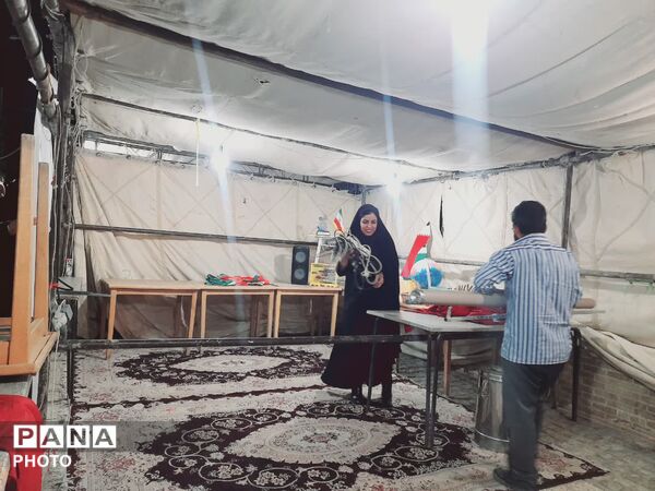 موکب دبستان سرای امید در پاتوق نوجوان مبارز تفت