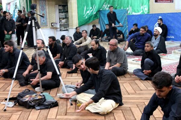 مراسم سوگواری ابا عبدالله در هیات رزمندگان اسلام شهرستان خرامه 