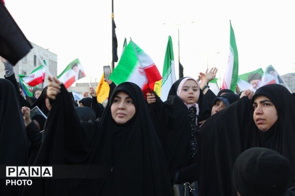 اجتماع خونخواهان و منتقمین شهادت حضرت آیت الله الامام شهید سید علی خامنه ای در پردیس
