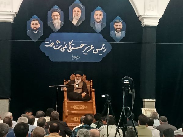 مراسم نخستین سالگرد شهادت شهدای خدمت در مسجد الهادی نیشابور 