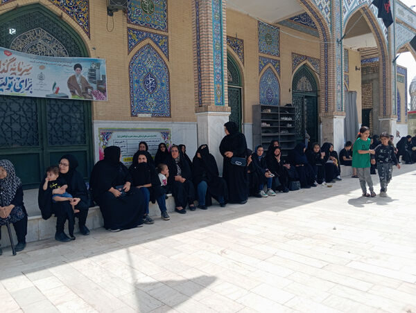 دسته عزاداری شهر جعفریه قم در سالروز شهادت امام جعفر صادق(ع)