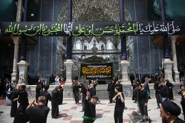 عزاداری سالروز شهادت امام حسن مجتبی(ع) در حرم حضرت معصومه(س)