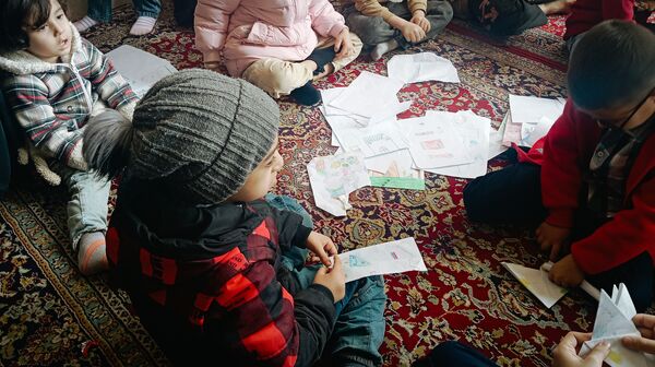 برپایی غرفه کودک در حاشیه نماز جمعه 