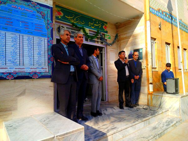 حضور مدیر آموزش و پرورش کاشمر در دبیرستان پسرانه میثاق